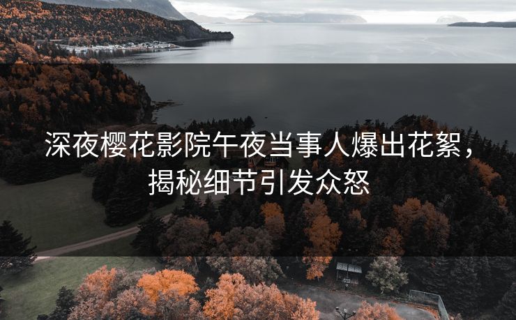 深夜樱花影院午夜当事人爆出花絮，揭秘细节引发众怒
